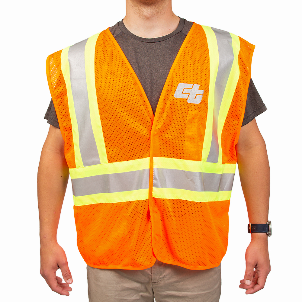 ANSI/ISEA 107-2015 Class 2 MESH Single-Size Safety Vest