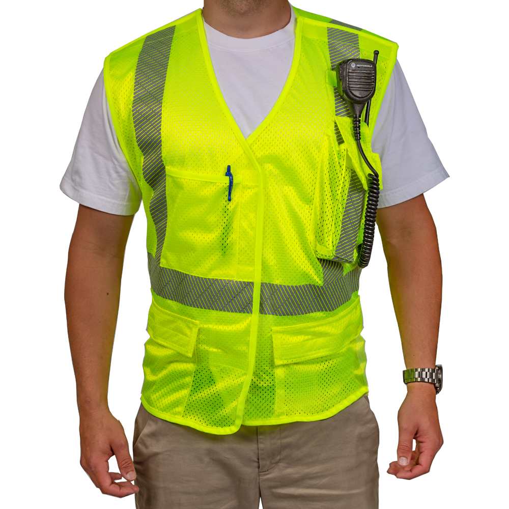 ANSI 107-2015 Type R, Class 2 - 5 Point Breakaway Safety Vest (Cal Fire Approved)