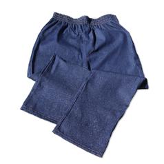 Blue Denim Elastic Waist Boxer Jeans - Men