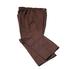 Women's Brown Twill Elastic Waist Jean (Full Elastic Waistband)