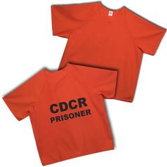 Men’s and Women’s Orange Round-Neck Slip-On Shirt