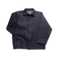 Blue Denim Work Jacket - Metal Buttons - Men - CDCR