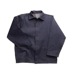 Blue Denim Work Jacket - Hook and Loop Closure - Men - CDCR