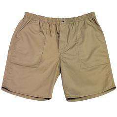 Elastic Waist  Khaki Walking Short (Full Elastic Waistband) - Men