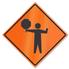 Retro-Reflective Sign - Flagger Ahead