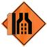 Retro-Reflective Sign - Lane Ends