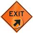 Retro-Reflective Sign - Exit w/ Movable Arrow (SC-18)