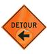 Retro-Reflective Sign - Detour w/ Movable Arrow (SC-9)