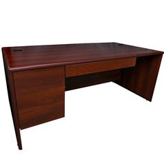 Premier Executive Desk - For Right Bridge Mount - 72''L x 36''W