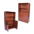 Premier Bookcase with Half Doors - 36''L x 16''W x 59''H