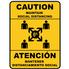 Caution: Maintain Social Distancing