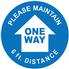 One Way Floor Decal