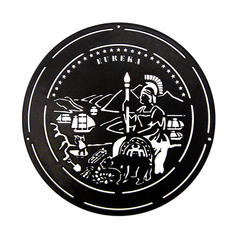 Metal Sign - California State Seal (Round)