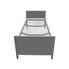 Panel End Dorm Bed: Freestanding - Springs