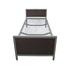 Panel End Dorm Bed: Woodgrain - Springs