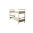 Half Panel Bunk Bed: Double Tier - Springs