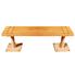Bench: Floor Mount - Slatted Top - 4'