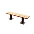 Bench: Floor Mount - Solid Top - 6'