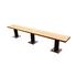 Bench: Floor Mount - Solid Top - 8'