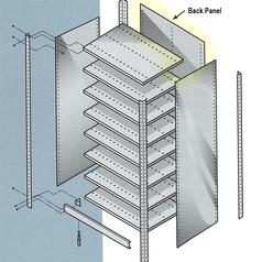 Shelving: Back Panel 36W