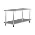 Food Service Table: w/ Casters - 72W x 30D
