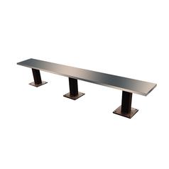 Bench: Floor Mount - Stainless Steel Top - 8'