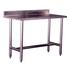 Food Service Table: w/ Backsplash - 72W x 24D