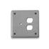 Cover Plate: Double TV Duplex
